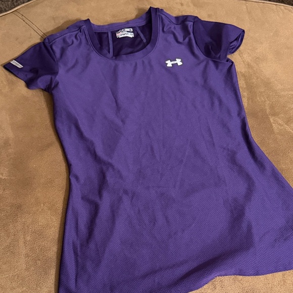 Under Armour Women's Short Sleeve Tee in Purple - Picture 1 of 3